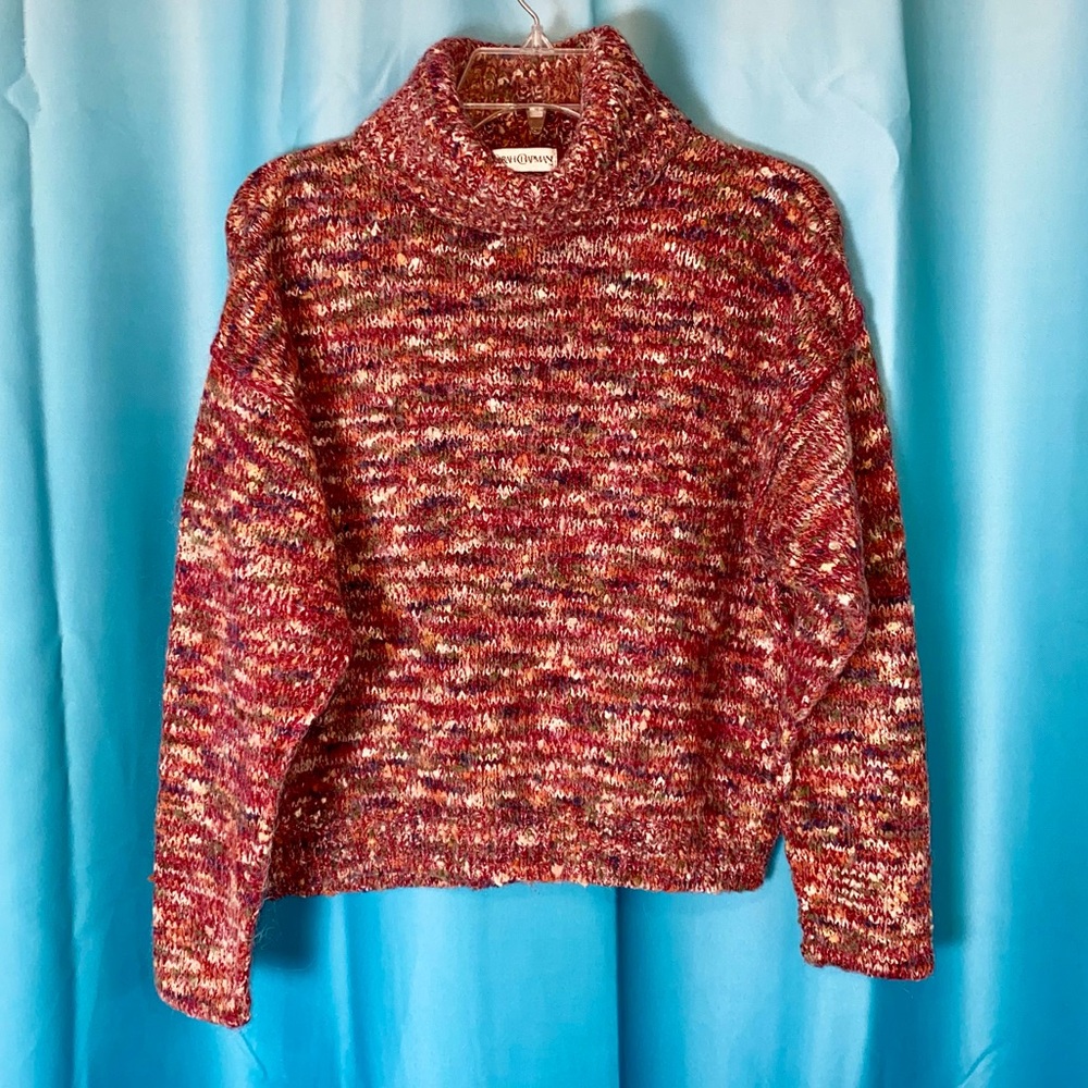 Vintage ✌🏼 Knit Wool Blend Turtleneck Sweater. Loose Fit. Size S / M.